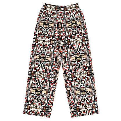 DMV 0131 Chic Boho All-over print unisex wide-leg pants