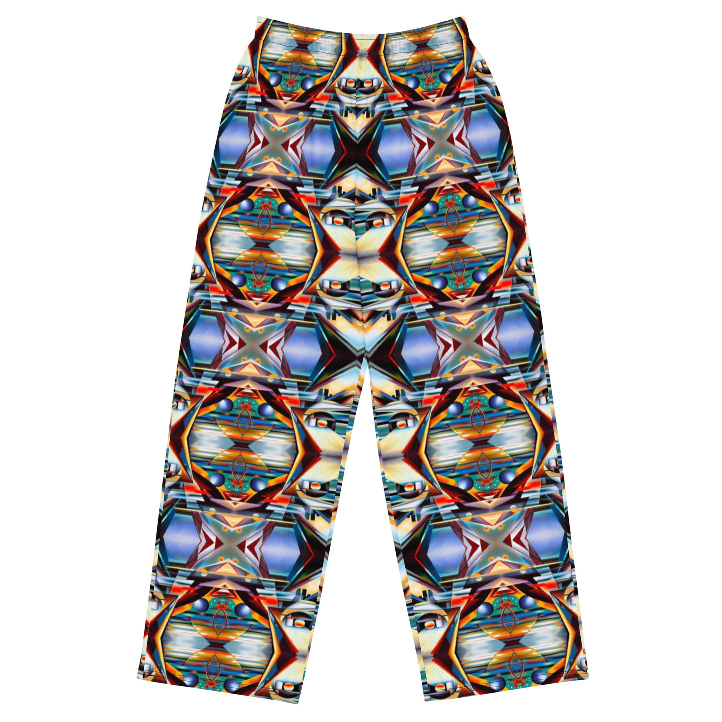 DMV 0221 Conceptual Artsy All-over print unisex wide-leg pants