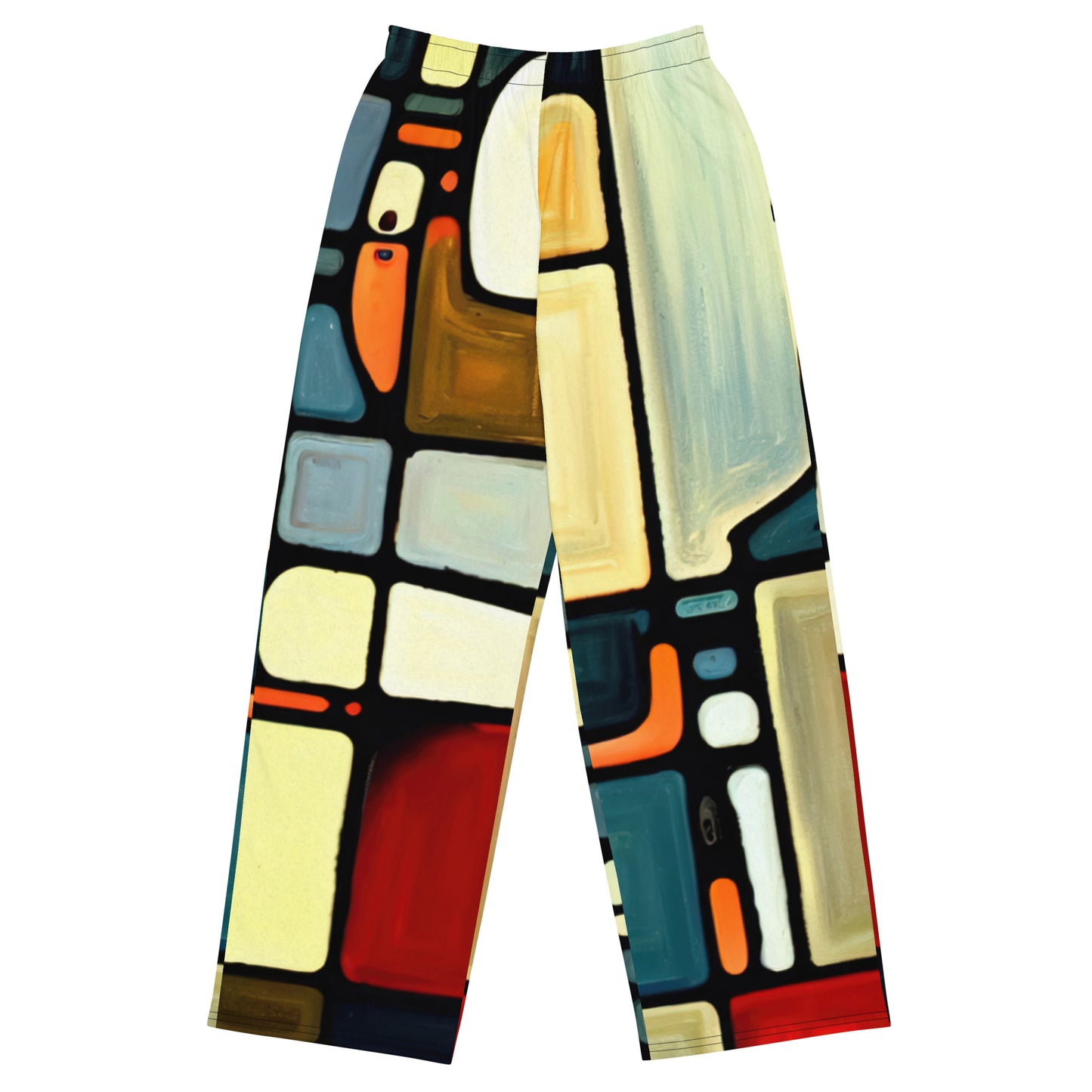 DMV 0117 Abstract Art All-over print unisex wide-leg pants