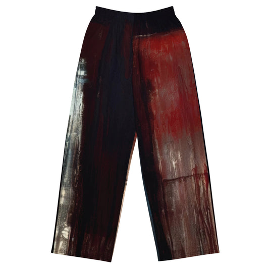 DMV 0092 Avant Garde All-over print unisex wide-leg pants