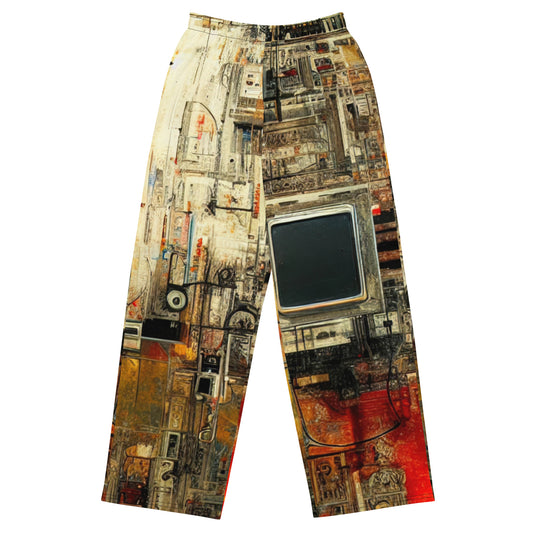 DMV 0120 Avant Garde All-over print unisex wide-leg pants