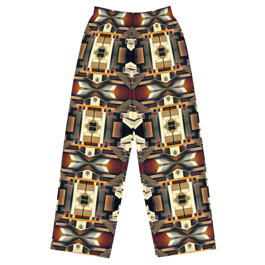 DMV 0247 Geo Boho All-over print unisex wide-leg pants