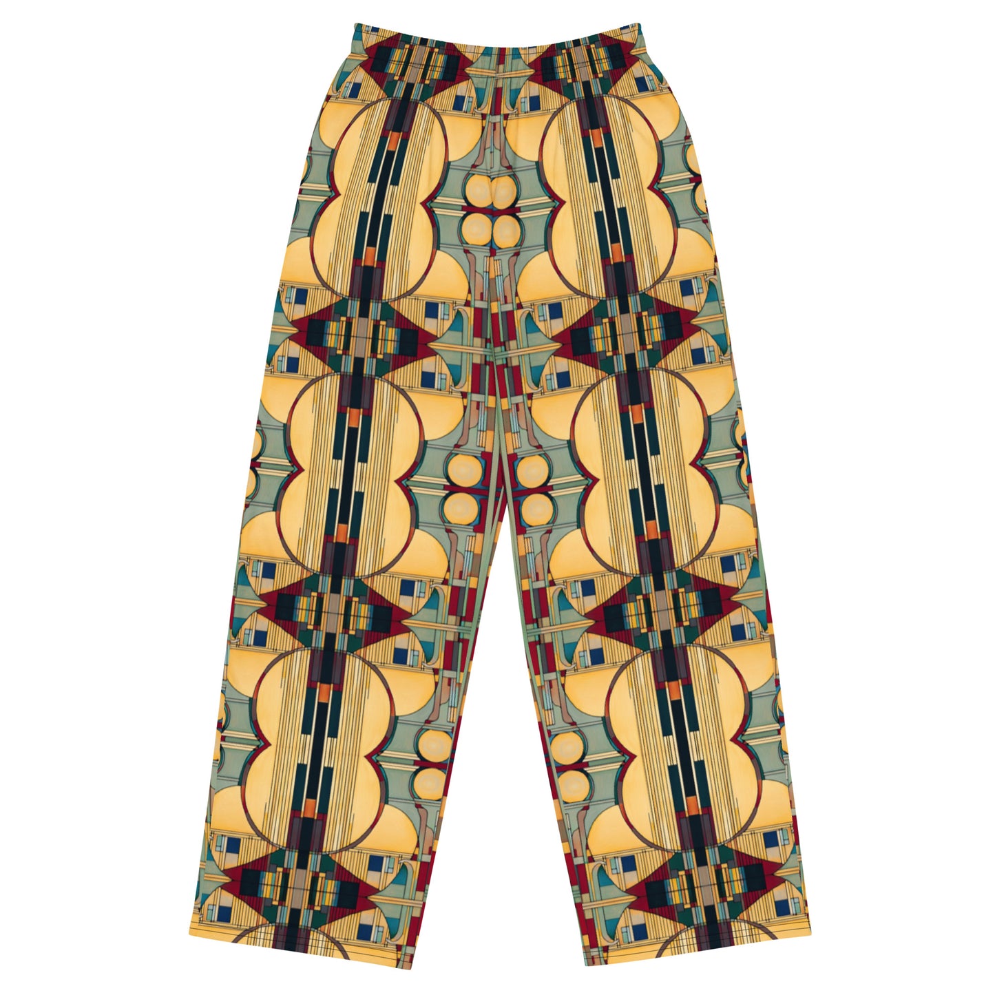 DMV 0224 Geo Boho All-over print unisex wide-leg pants