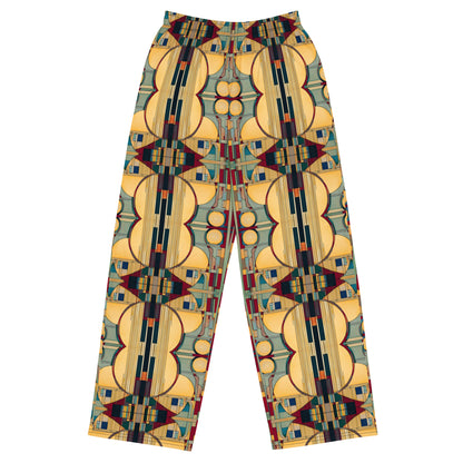 DMV 0224 Geo Boho All-over print unisex wide-leg pants