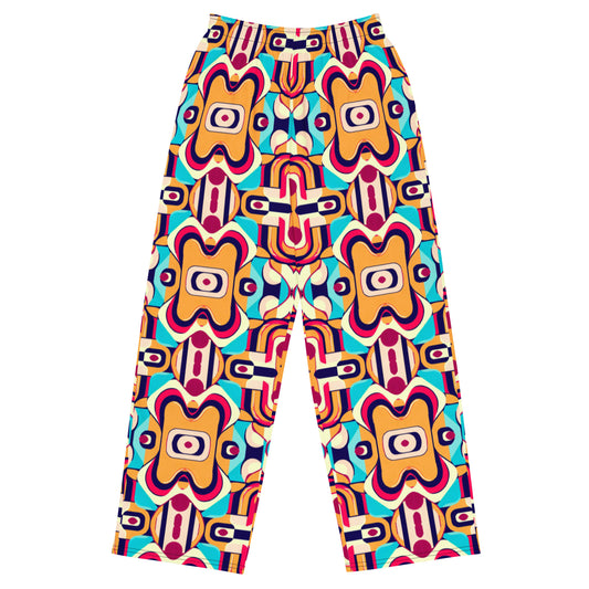 DMV 0160 Vintage Artsy All-over print unisex wide-leg pants