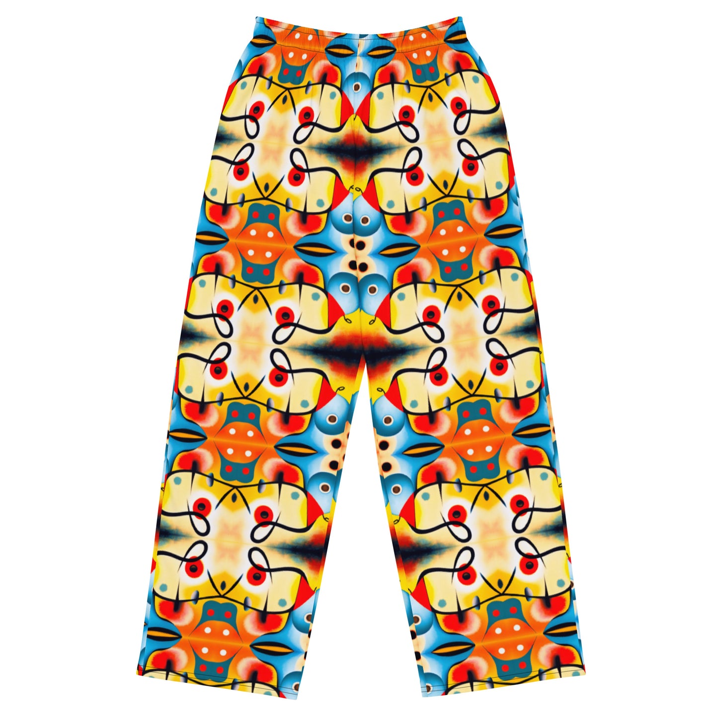 DMV 0103 Vintage Artsy All-over print unisex wide-leg pants