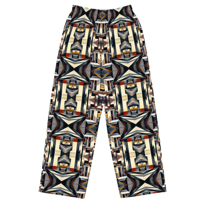 DMV 0133 Conceptual Artsy All-over print unisex wide-leg pants