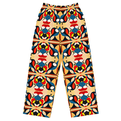 DMV 0148 Vintage Artsy All-over print unisex wide-leg pants