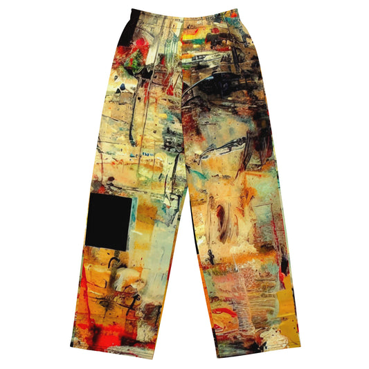 DMV 0132 Avant Garde All-over print unisex wide-leg pants