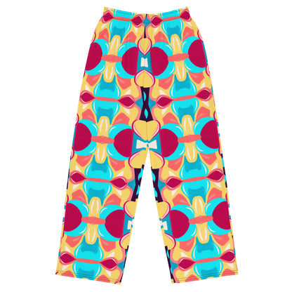 DMV 0134 Vintage Artsy All-over print unisex wide-leg pants