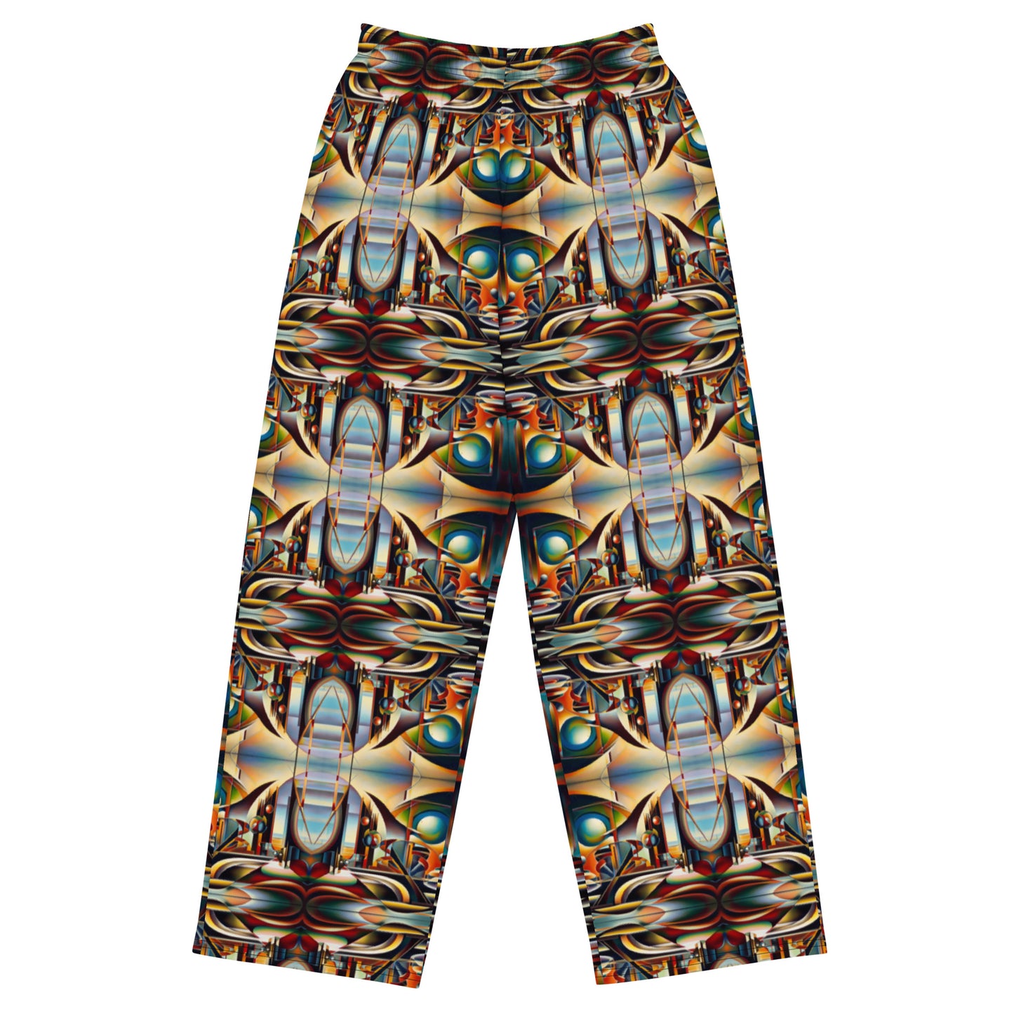 DMV 0135 Conceptual Artsy All-over print unisex wide-leg pants