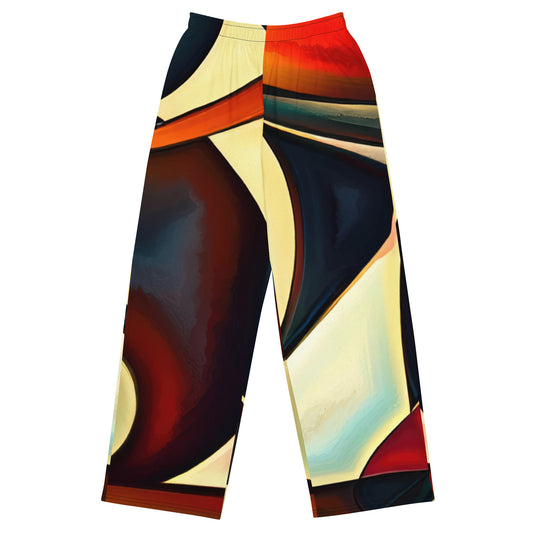 DMV 0181 Abstract Art All-over print unisex wide-leg pants