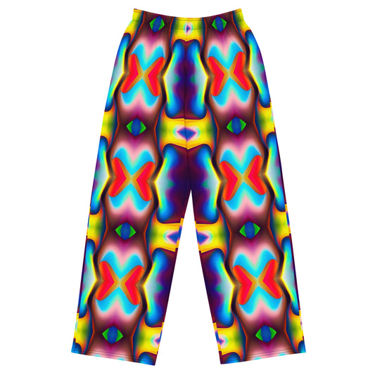 DMV 1350 Psy Artsy All-over print unisex wide-leg pants