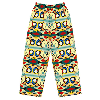 DMV 0405 Vintage Artsy All-over print unisex wide-leg pants