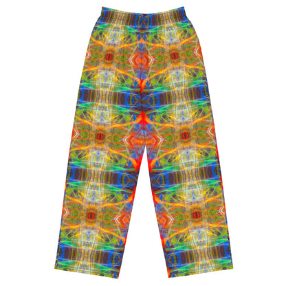 DMV 0191 Avant Garde Artsy All-over print unisex wide-leg pants