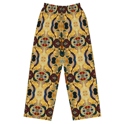 DMV 0407 Chic Boho All-over print unisex wide-leg pants