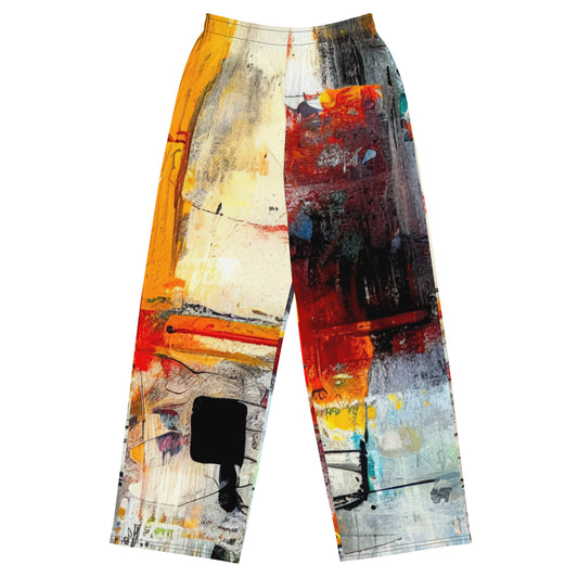 DMV 0263 Avant Garde All-over print unisex wide-leg pants