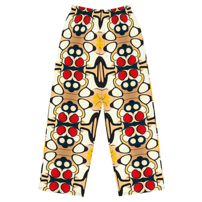 DMV 0204 Vintage Artsy All-over print unisex wide-leg pants