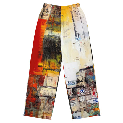 DMV 0189 Avant Garde All-over print unisex wide-leg pants