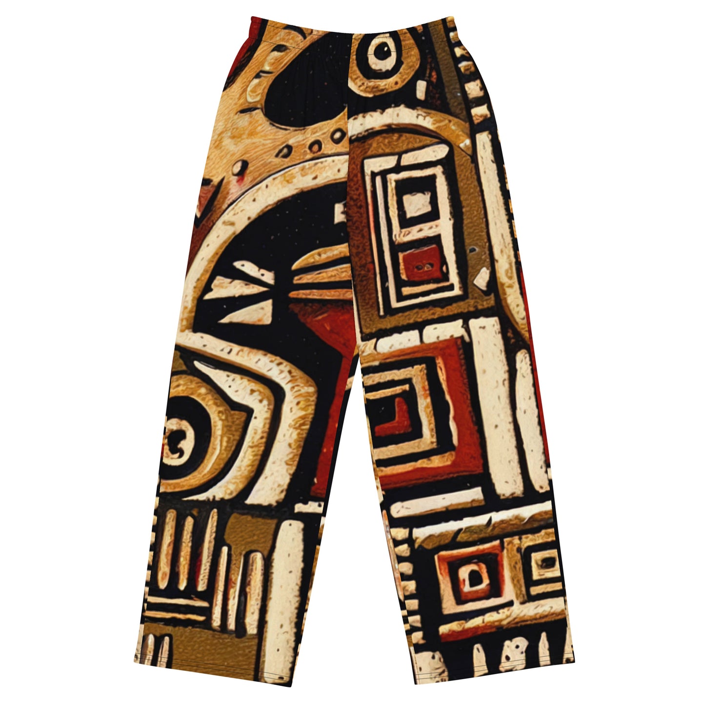 DMV 1521 Retro Art All-over print unisex wide-leg pants