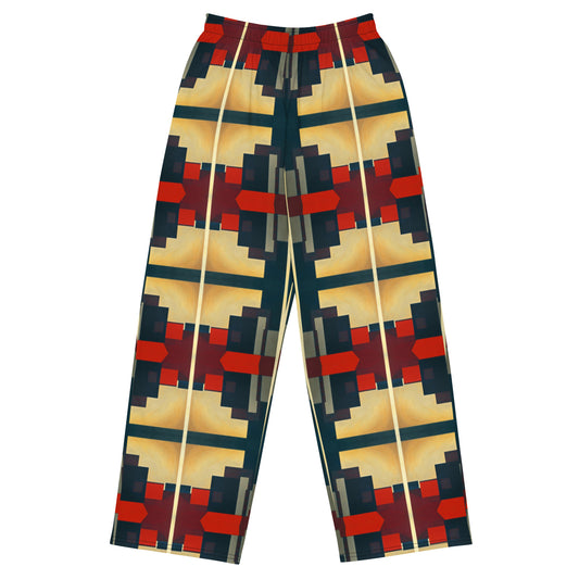 DMV 0186 Geo Boho All-over print unisex wide-leg pants