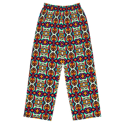 DMV 1348 Psy Artsy All-over print unisex wide-leg pants