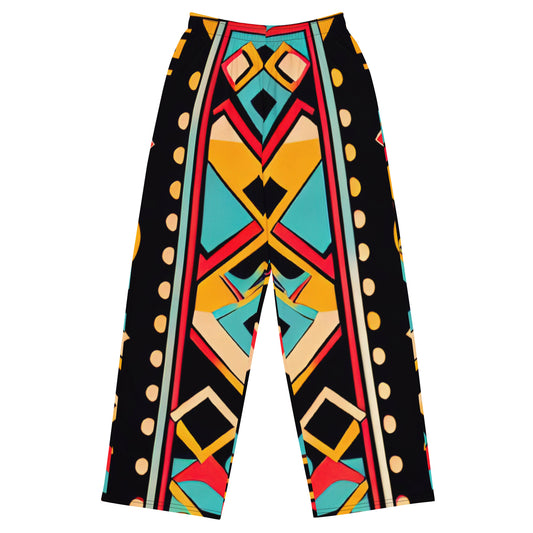 DMV 0155 Boho All-over print unisex wide-leg pants