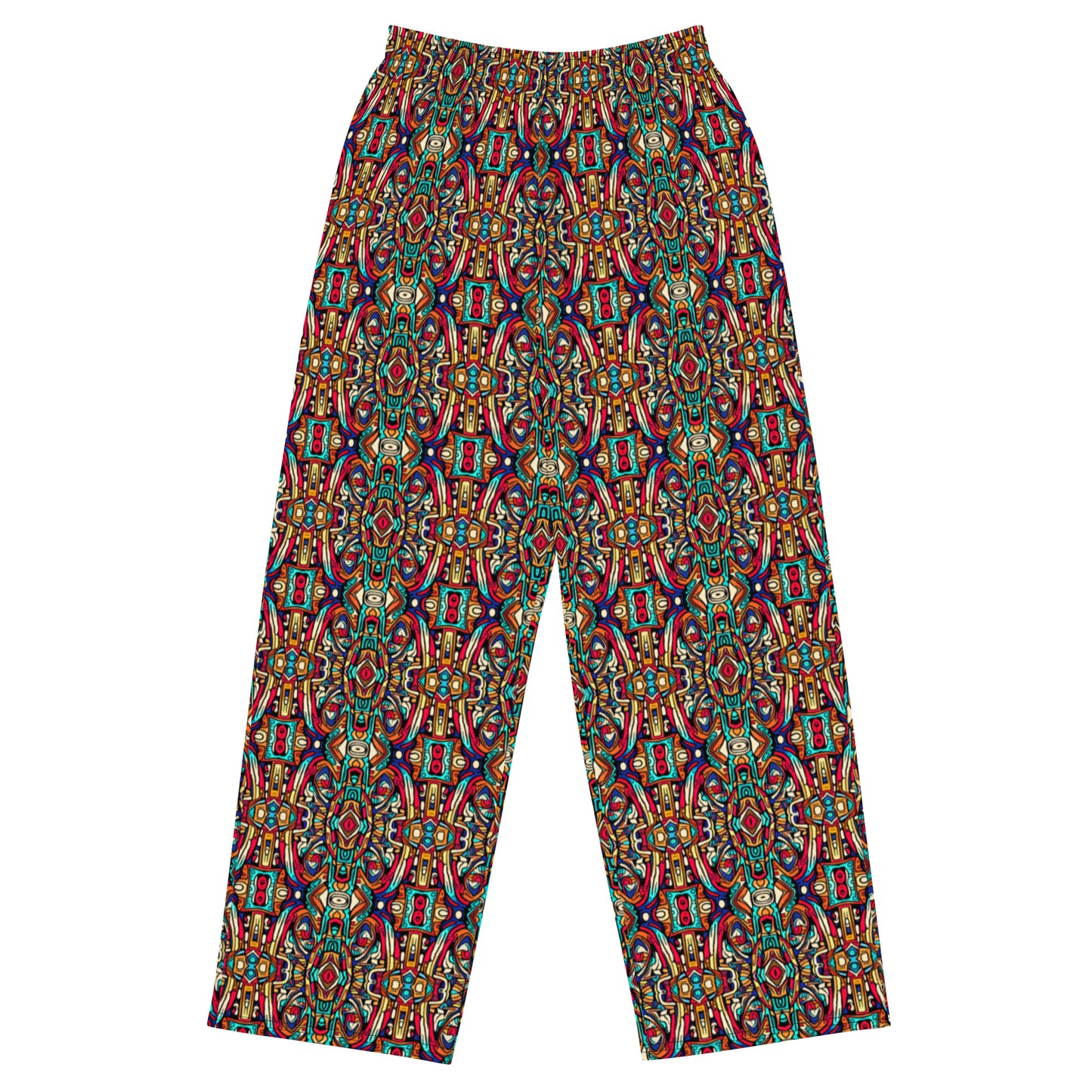 DMV 0198 Chic Boho All-over print unisex wide-leg pants