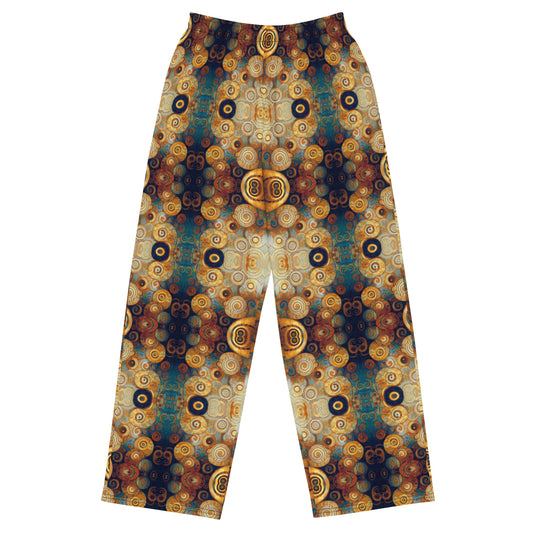 DMV 0183 Chic Boho All-over print unisex wide-leg pants