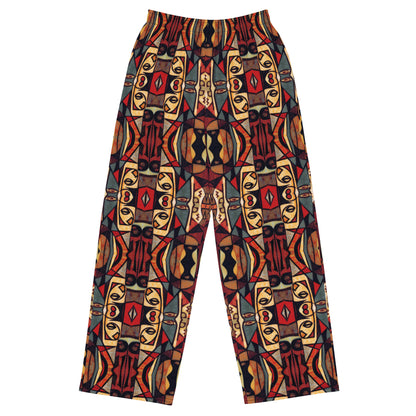 DMV 0174 Classic Boho All-over print unisex wide-leg pants