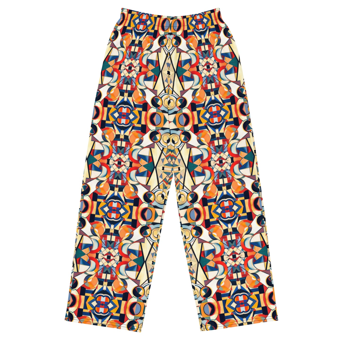 DMV 0157 Geo Boho All-over print unisex wide-leg pants