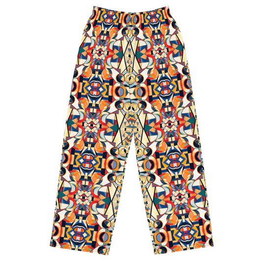 DMV 0157 Geo Boho All-over print unisex wide-leg pants