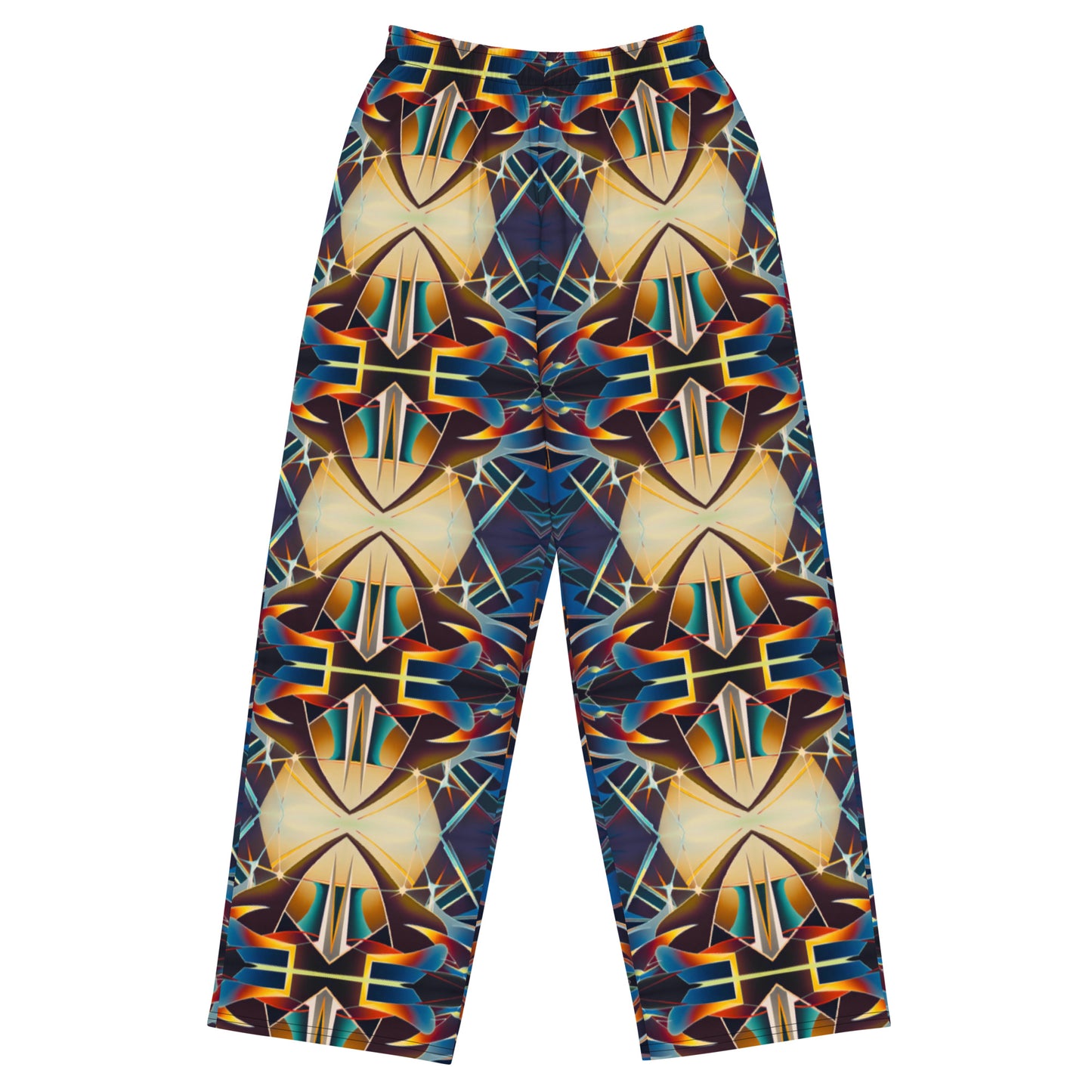 DMV 0406 Conceptual Artsy All-over print unisex wide-leg pants