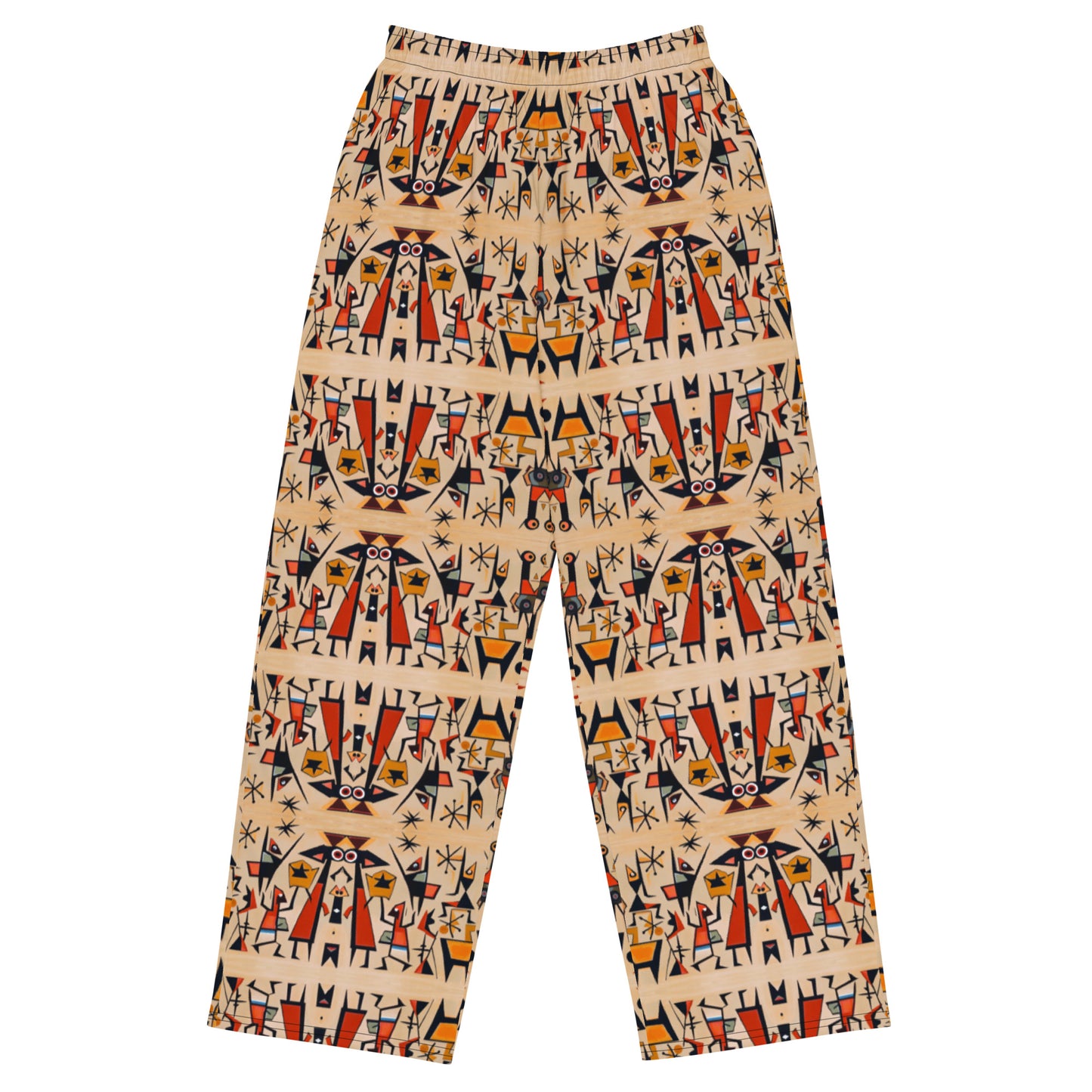 DMV 0509 Classic Boho All-over print unisex wide-leg pants