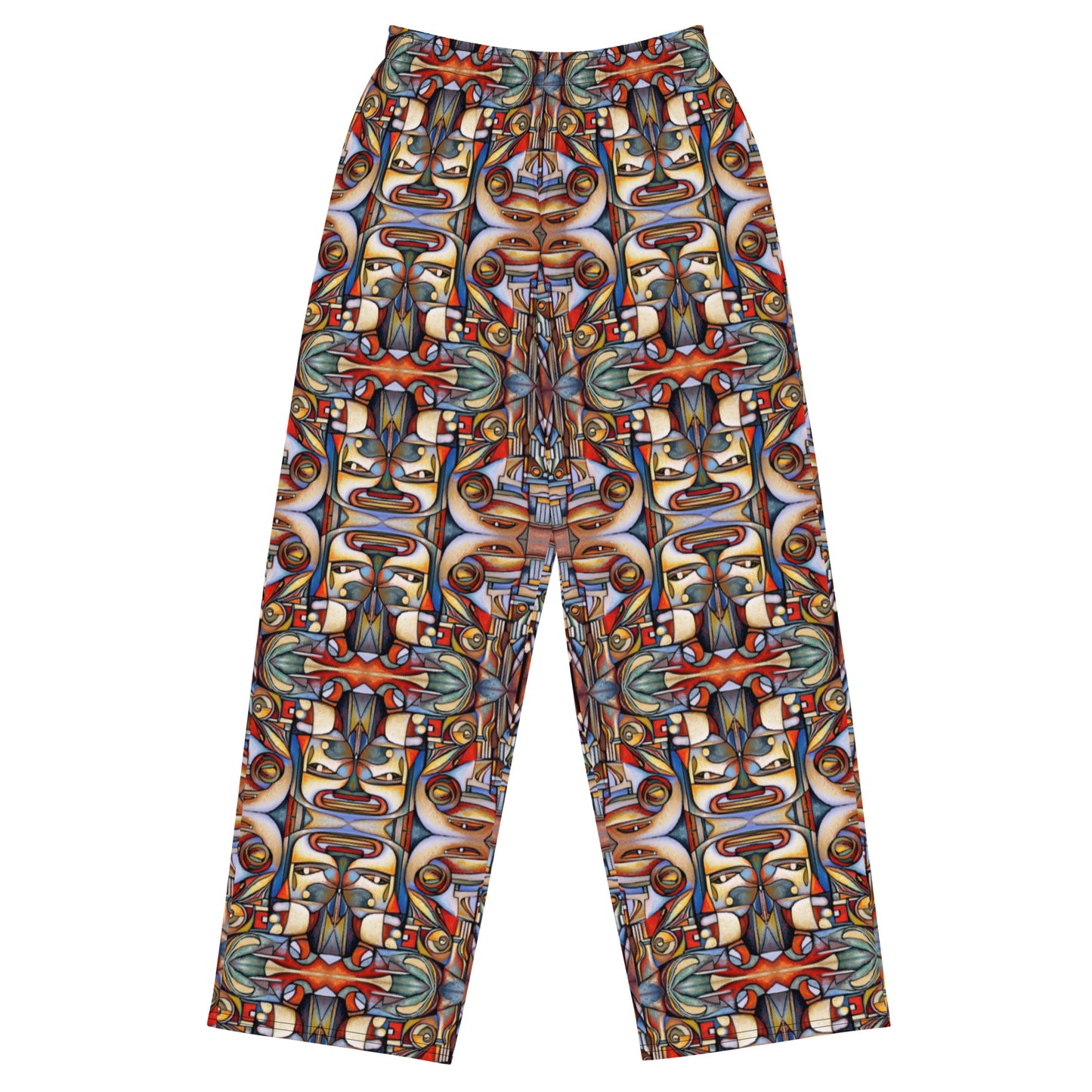 DMV 0284 Conceptual Artsy All-over print unisex wide-leg pants