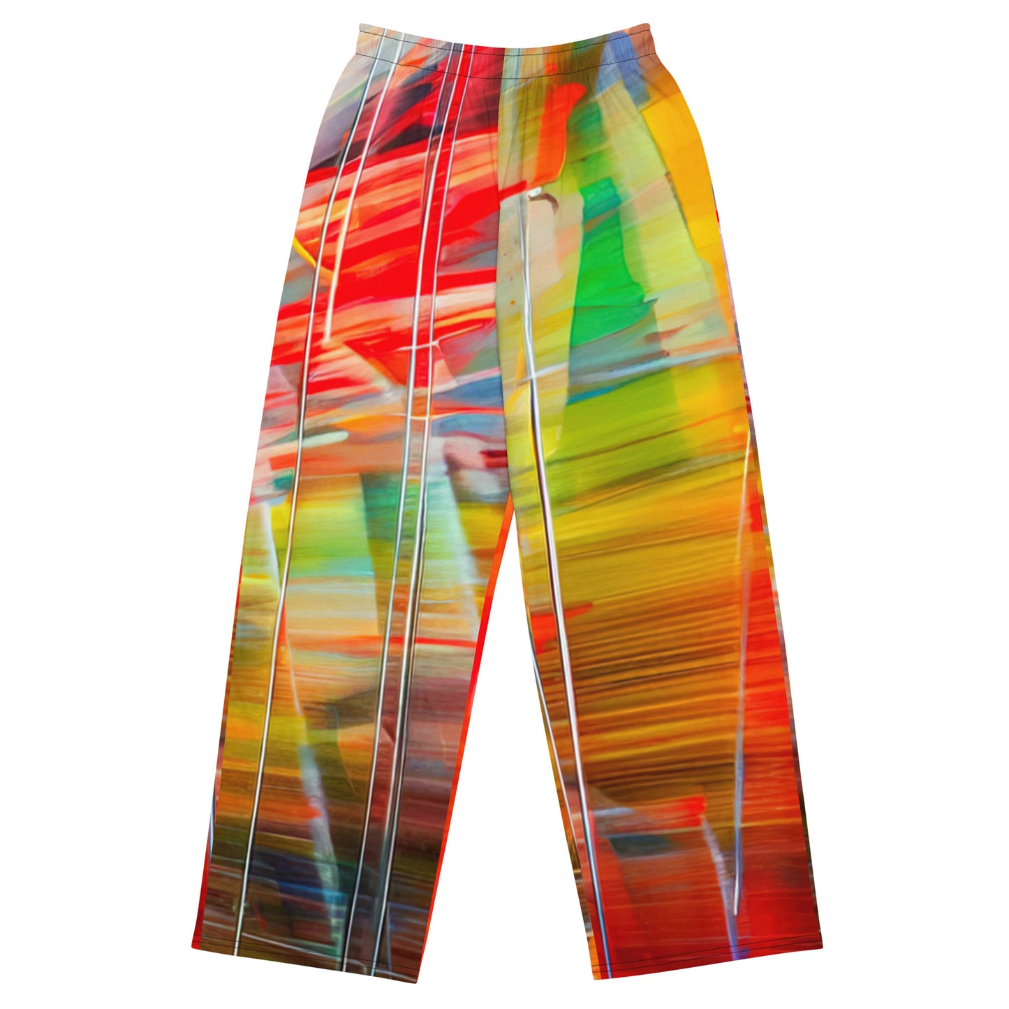 DMV 0442 Avant Garde All-over print unisex wide-leg pants