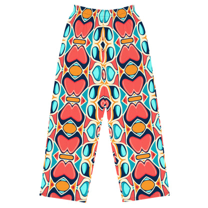 DMV 1691 Vintage Artsy All-over print unisex wide-leg pants