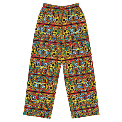 DMV 0906 Psy Artsy All-over print unisex wide-leg pants