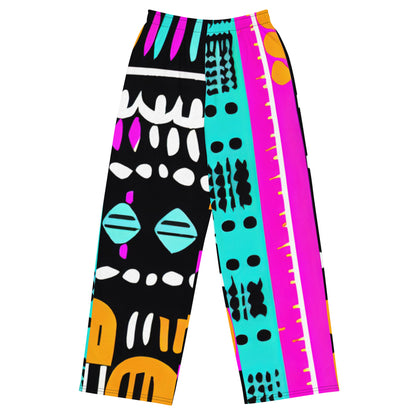 DMV 0941 Boho All-over print unisex wide-leg pants