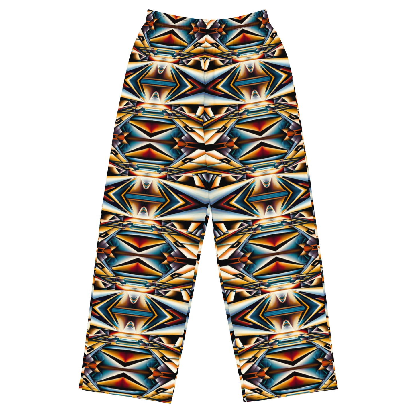 DMV 0983 Conceptual Artsy All-over print unisex wide-leg pants