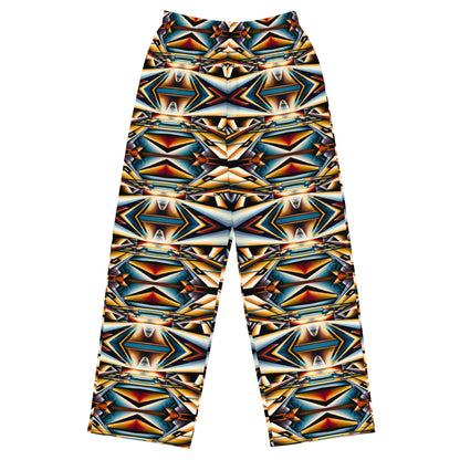 DMV 0983 Conceptual Artsy All-over print unisex wide-leg pants