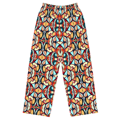 DMV 0336 Vintage Artsy All-over print unisex wide-leg pants