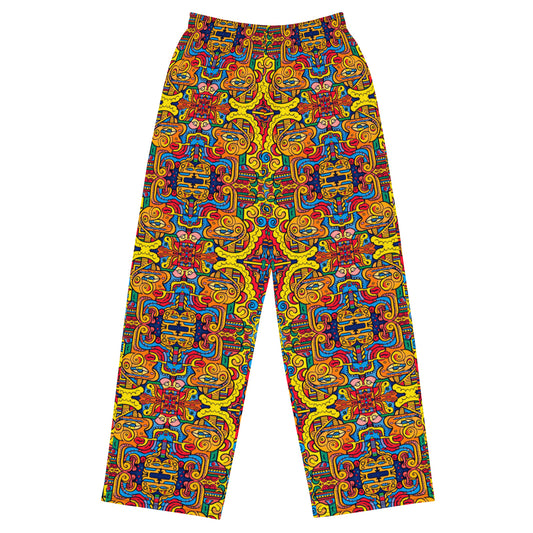 DMV 0480 Psy Artsy All-over print unisex wide-leg pants