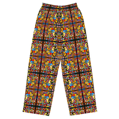 DMV 1473 Psy Artsy All-over print unisex wide-leg pants