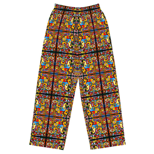 DMV 1473 Psy Artsy All-over print unisex wide-leg pants