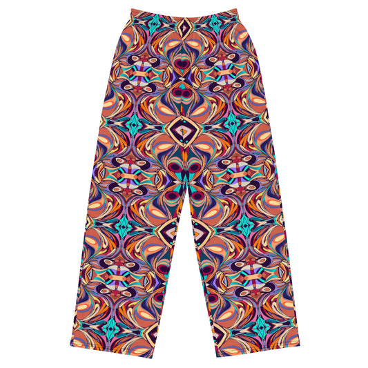 DMV 1608 Psy Artsy All-over print unisex wide-leg pants