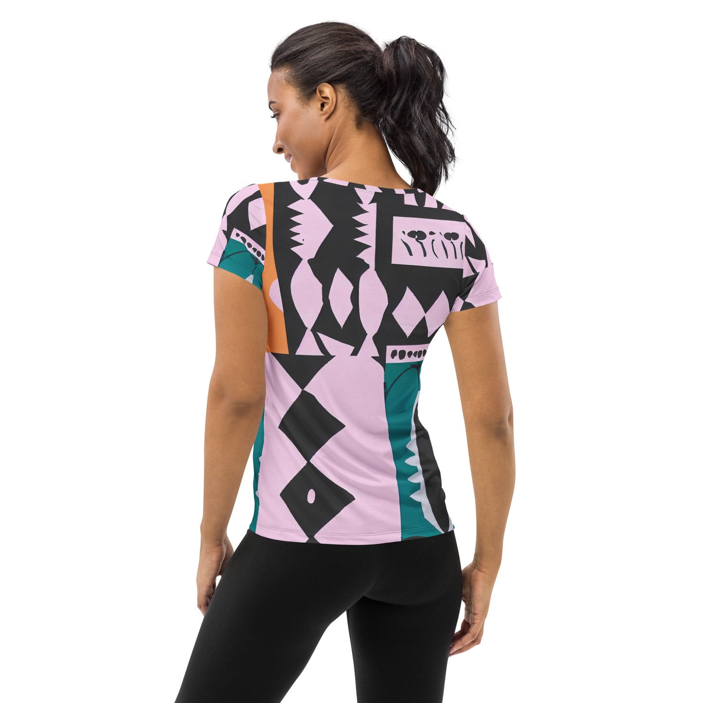 DMV 0229 Boho All-Over Print Women's Athletic T-shirt