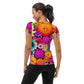 DMV 0238 Floral All-Over Print Women's Athletic T-shirt