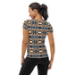 DMV 0275 Conceptual Artsy All-Over Print Women's Athletic T-shirt