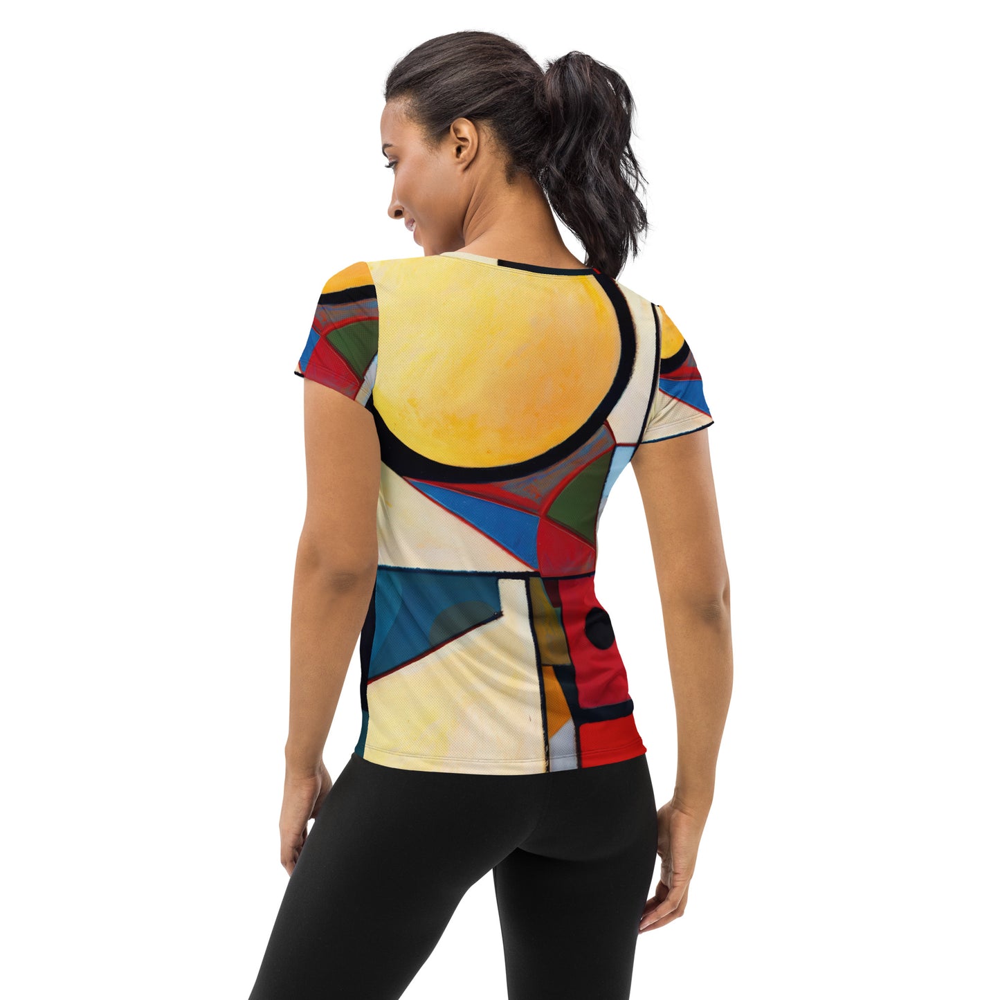 DMV 0209 Abstract Art All-Over Print Women's Athletic T-shirt